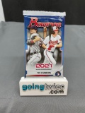 Factory Sealed 2021 BOWMAN Baseball 10 Card Pack