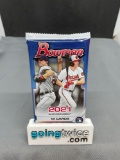 Factory Sealed 2021 BOWMAN Baseball 12 Card Pack