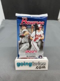 Factory Sealed 2021 BOWMAN Baseball 12 Card Pack