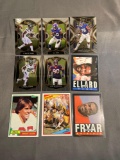 9 Card Lot of FOOTBALL ROOKIE Cards from Huge Colletion - Stars, Future Stars and More!