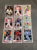 9 Card Lot of BASEBALL ROOKIE Cards from Huge Colletion - Stars, Future Stars and More!