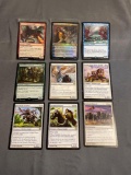 9 Count Lot of MAGIC the Gathering Gold Symbol RARE Cards from Collection