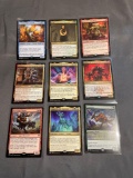 9 Count Lot of MAGIC the Gathering Gold Symbol RARE Cards from Collection