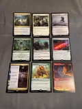 9 Count Lot of MAGIC the Gathering Gold Symbol RARE Cards from Collection