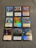 9 Count Lot of MAGIC the Gathering Gold Symbol RARE Cards from Collection