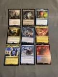 9 Count Lot of MAGIC the Gathering Gold Symbol RARE Cards from Collection