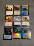 9 Count Lot of MAGIC the Gathering Gold Symbol RARE Cards from Collection