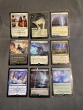 9 Count Lot of MAGIC the Gathering Gold Symbol RARE Cards from Collection