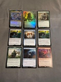 9 Count Lot of MAGIC the Gathering Gold Symbol RARE Cards from Collection