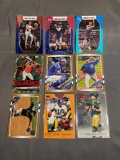 9 Card Lot of SERIAL NUMBERED Sports Cards with Stars & Rookies!