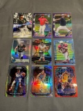 9 Count Lot of PRIZMS & REFRACTORS with ROOKIES & STARS