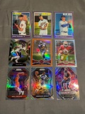 9 Count Lot of PRIZMS & REFRACTORS with ROOKIES & STARS