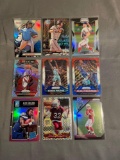 9 Count Lot of PRIZMS & REFRACTORS with ROOKIES & STARS