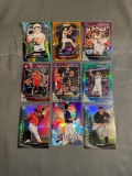 9 Count Lot of PRIZMS & REFRACTORS with ROOKIES & STARS