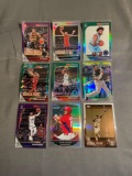 9 Count Lot of PRIZMS & REFRACTORS with ROOKIES & STARS