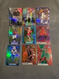 9 Count Lot of PRIZMS & REFRACTORS with ROOKIES & STARS