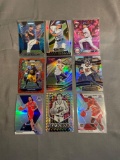 9 Count Lot of PRIZMS & REFRACTORS with ROOKIES & STARS