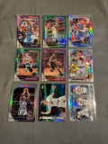 9 Count Lot of PRIZMS & REFRACTORS with ROOKIES & STARS