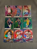 9 Count Lot of PRIZMS & REFRACTORS with ROOKIES & STARS