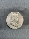 1963-D United States Franklin Silver Half Dollar - 90% Silver Coin from Estate