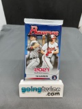 Factory Sealed 2021 BOWMAN Baseball 10 Card Pack - TOP Prospect Wander Franco?