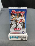 Factory Sealed 2021 BOWMAN Baseball 10 Card Pack - TOP Prospect Wander Franco?