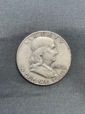 1963-D United States Franklin Silver Half Dollar - 90% Silver Coin from Estate