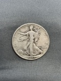 1944 United States Walking Liberty Silver Half Dollar - 90% Silver Coin from Estate