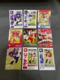 9 Count Lot of FOOTBALL ROOKIE Cards - HOT Sets!