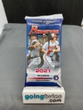 Factory Sealed 2021 BOWMAN Baseball 19 Card JUMBO Pack - TOP Prospect Wander Franco?