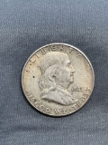 1948-D United States Franklin Silver Half Dollar - 90% Silver Coin from Estate Collection