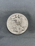 1927-S United States Walking Liberty Silver Half Dollar - 90% Silver Coin from Estate Collection