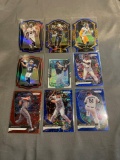 9 Card Lot of PRIZMS and REFRACTORS with Rookies & Stars from Huge Collection