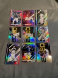 9 Card Lot of PRIZMS and REFRACTORS with Rookies & Stars from Huge Collection