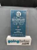 Benchmark 1/4 GRAIN .999 Fine Mini Platinum Bullion Bar