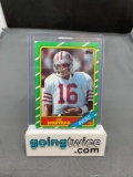 1986 Topps Football #156 JOE MONTANA San Francisco 49ers Vintage Trading Card