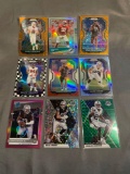 9 Card Lot of PRIZMS and REFRACTORS with Rookies & Stars from Huge Collection