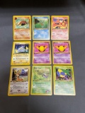 9 Card Lot of Vintage Pokemon 1ST EDITION Trading Cards from Cool Collection