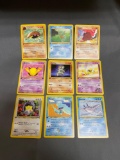 9 Card Lot of Vintage Pokemon 1ST EDITION Trading Cards from Cool Collection