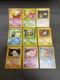 9 Card Lot of Vintage Pokemon 1ST EDITION Trading Cards from Cool Collection
