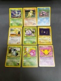 9 Card Lot of Vintage Pokemon 1ST EDITION Trading Cards from Cool Collection