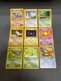 9 Card Lot of Vintage Pokemon 1ST EDITION Trading Cards from Cool Collection