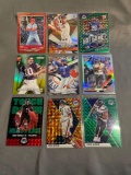 9 Card Lot of PRIZMS and REFRACTORS with Rookies & Stars from Huge Collection