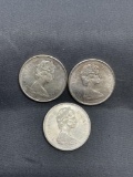 3 Count Lot of 1967 Canada 50% Silver Quarters from Estate Collection