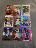 9 Card Lot of PRIZMS and REFRACTORS with Rookies & Stars from Huge Collection