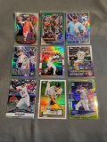 9 Card Lot of PRIZMS and REFRACTORS with Rookies & Stars from Huge Collection