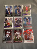 9 Card Lot of FOOTBALL ROOKIE Cards - Mostly Modern Sets - Hot!