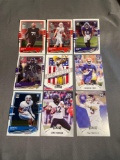 9 Card Lot of FOOTBALL ROOKIE Cards - Mostly Modern Sets - Hot!