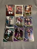 9 Card Lot of FOOTBALL ROOKIE Cards - Mostly Modern Sets - Hot!