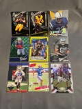 9 Card Lot of FOOTBALL ROOKIE Cards - Mostly Modern Sets - Hot!